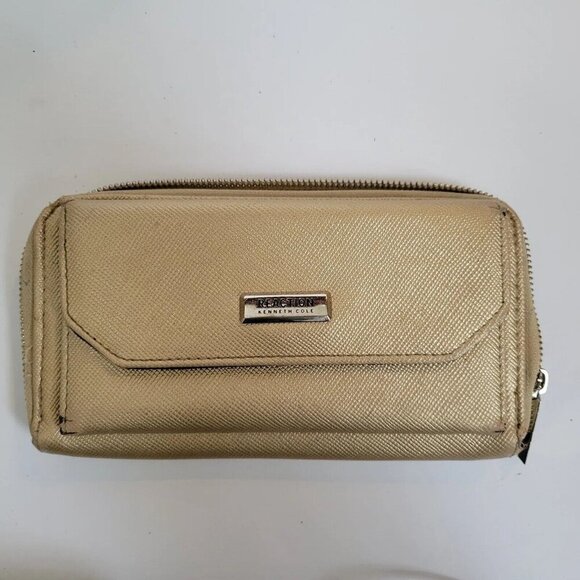 Great Kenneth Cole Reaction Women's Whitney Wallet Organizer - Gold - - Picture 1 of 6